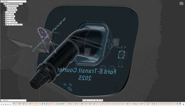 Ford E-Transit Courier - Weather and Snow Cover for Charging Port - photo 3